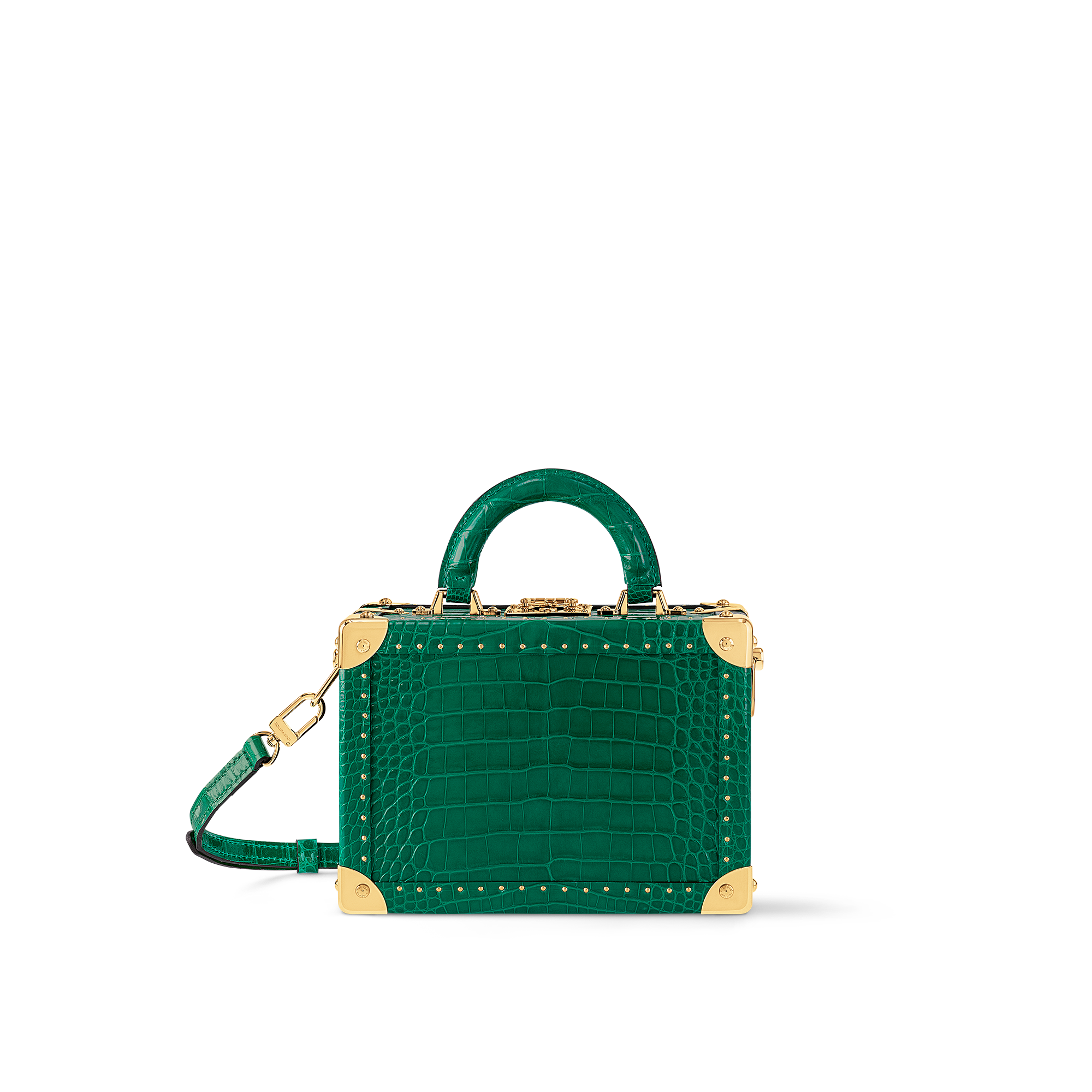 Petite Valise Emeraude Crocodilien Brillant - Hardsided | LOUIS